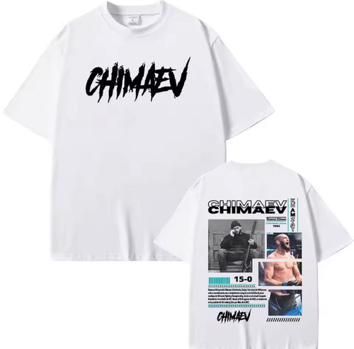 Khamzat Chimaev MMA T Shirt UFC Fighter Streetwear Cotton Comfortable Fit Top